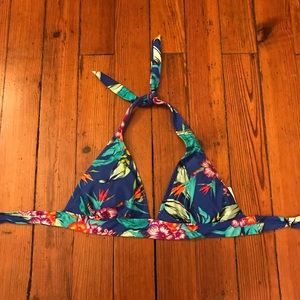 Adorable Tropical Print Bikini Top